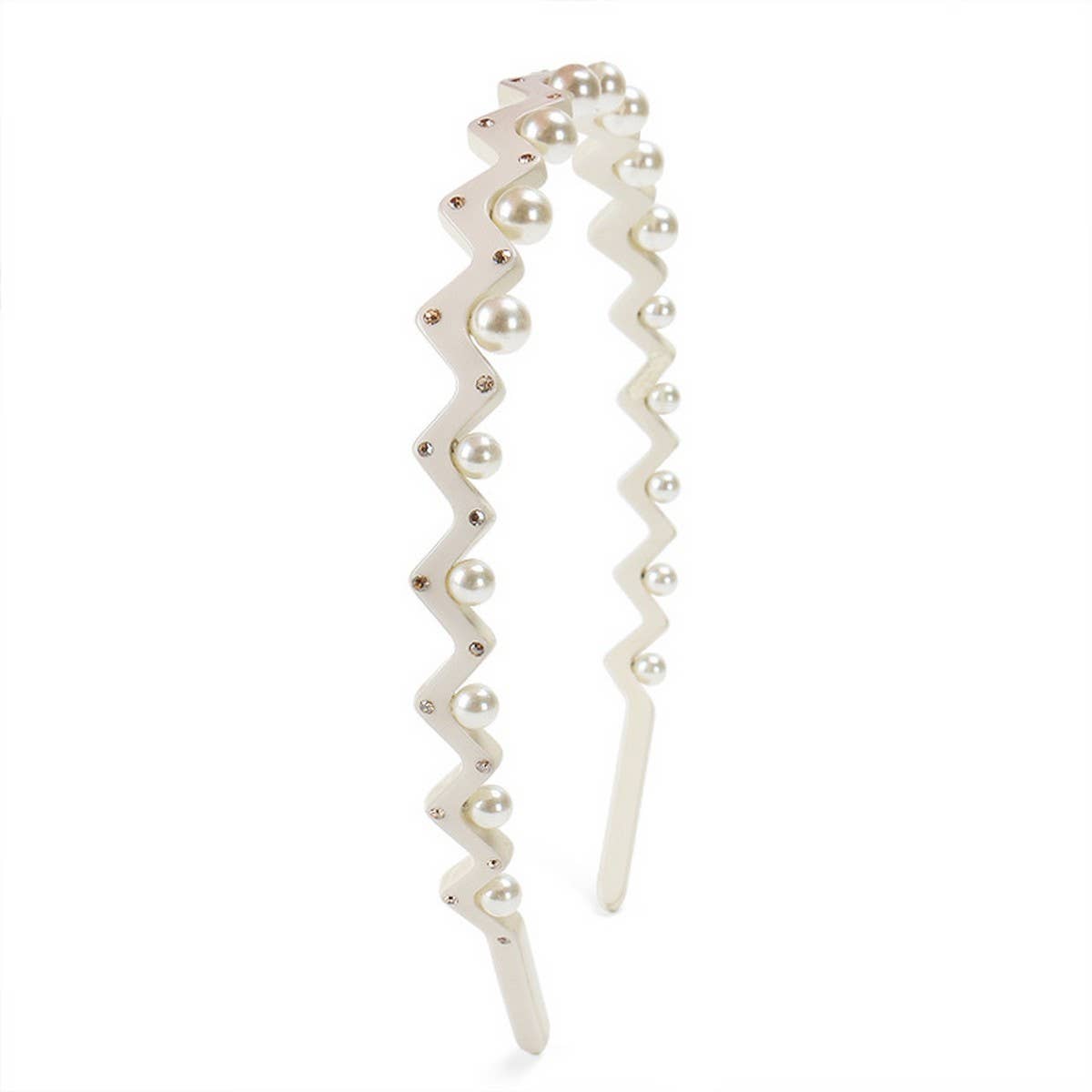 ACETATE WAVE PEARL HEADBAND HAIRPIN_CWAHA4366