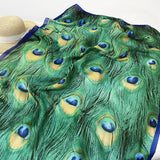 COLOR PLAID SATIN SCARF WRAP FOR SUMMER SUN_CWASC0238