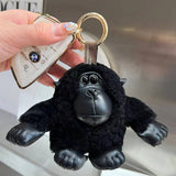 CUTE WOOL CHIMPANZEE CAR KEYCHAIN FUR PENDANT_CWMM2490