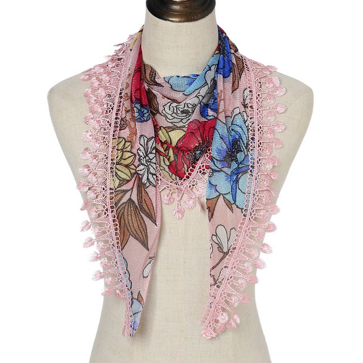 New Light Luxury Lace Triangle Scarf Shawl_Cwmm2001