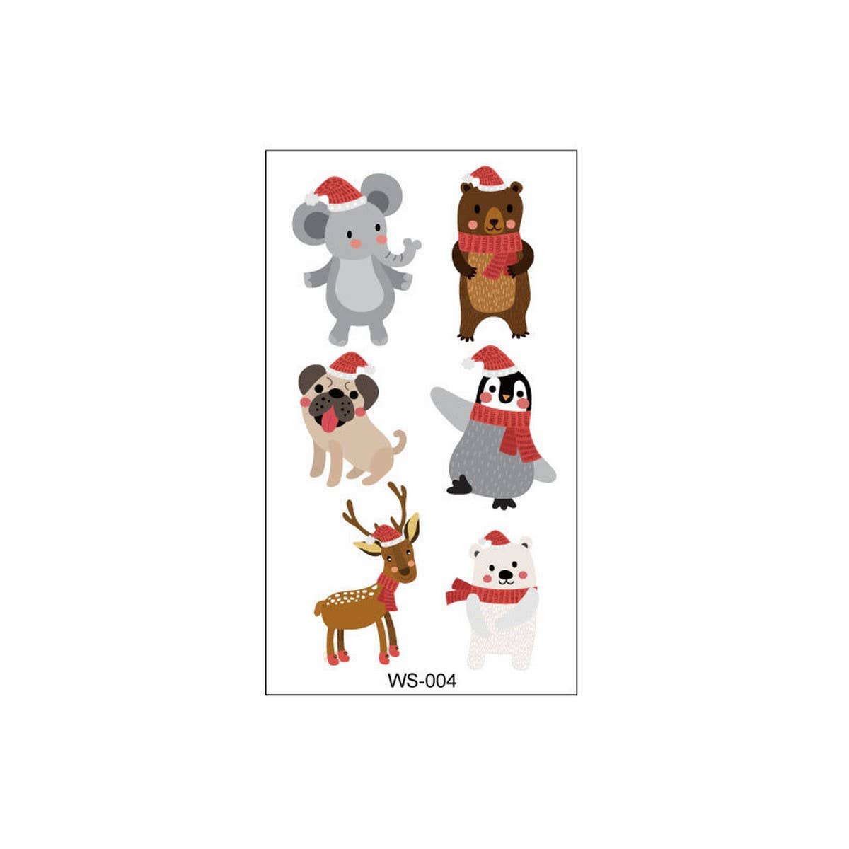 CHRISTMAS CANDLE TRANSFER TATTOOS FOR KIDS PARTY_CWMM8260