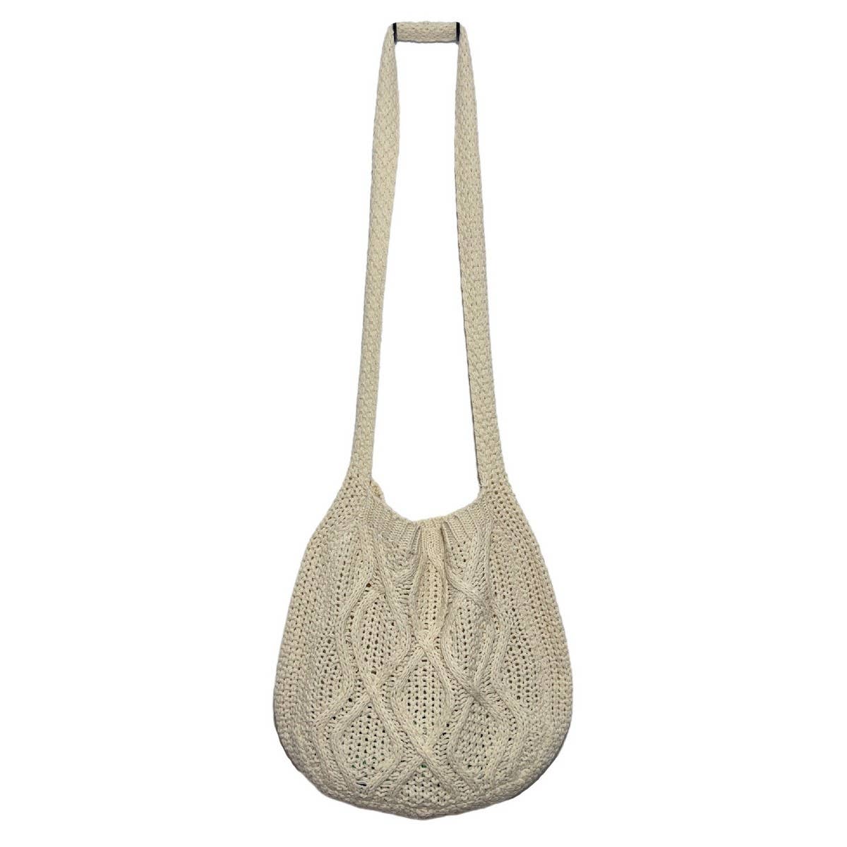 Cwab4573_Solid Knit Twist Vintage Tote Crossbody Bag