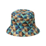 NEW COLORFUL PLAID DIAMOND PRINT BUCKET HAT_CWAH1567