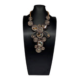 FASHION CRYSTAL ALUMINUM NECKLACE EARRINGS SET_CWMM4963