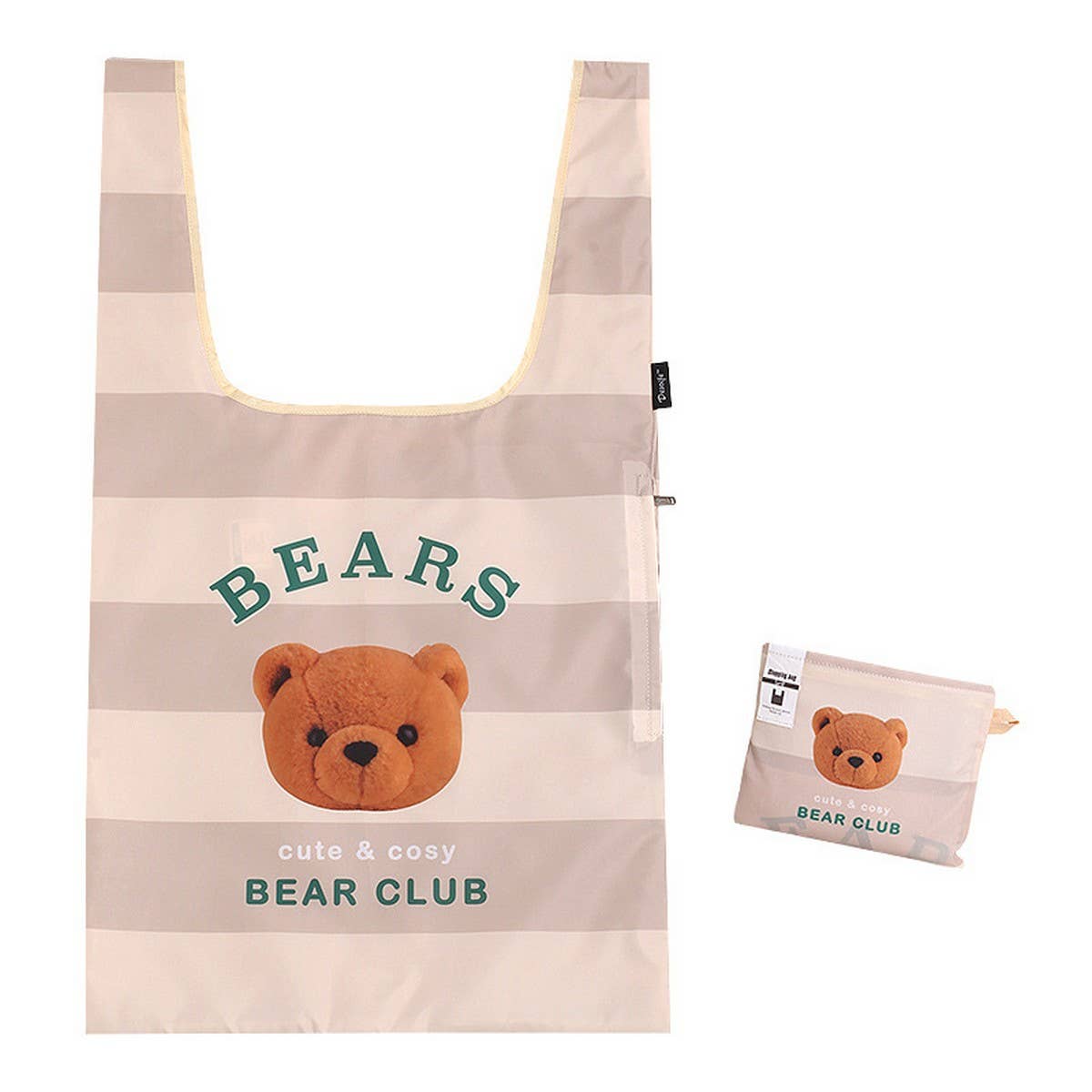 FOLDING DOUBLE SHOPPING BAG LARGE HANDBAG_CWAB1818