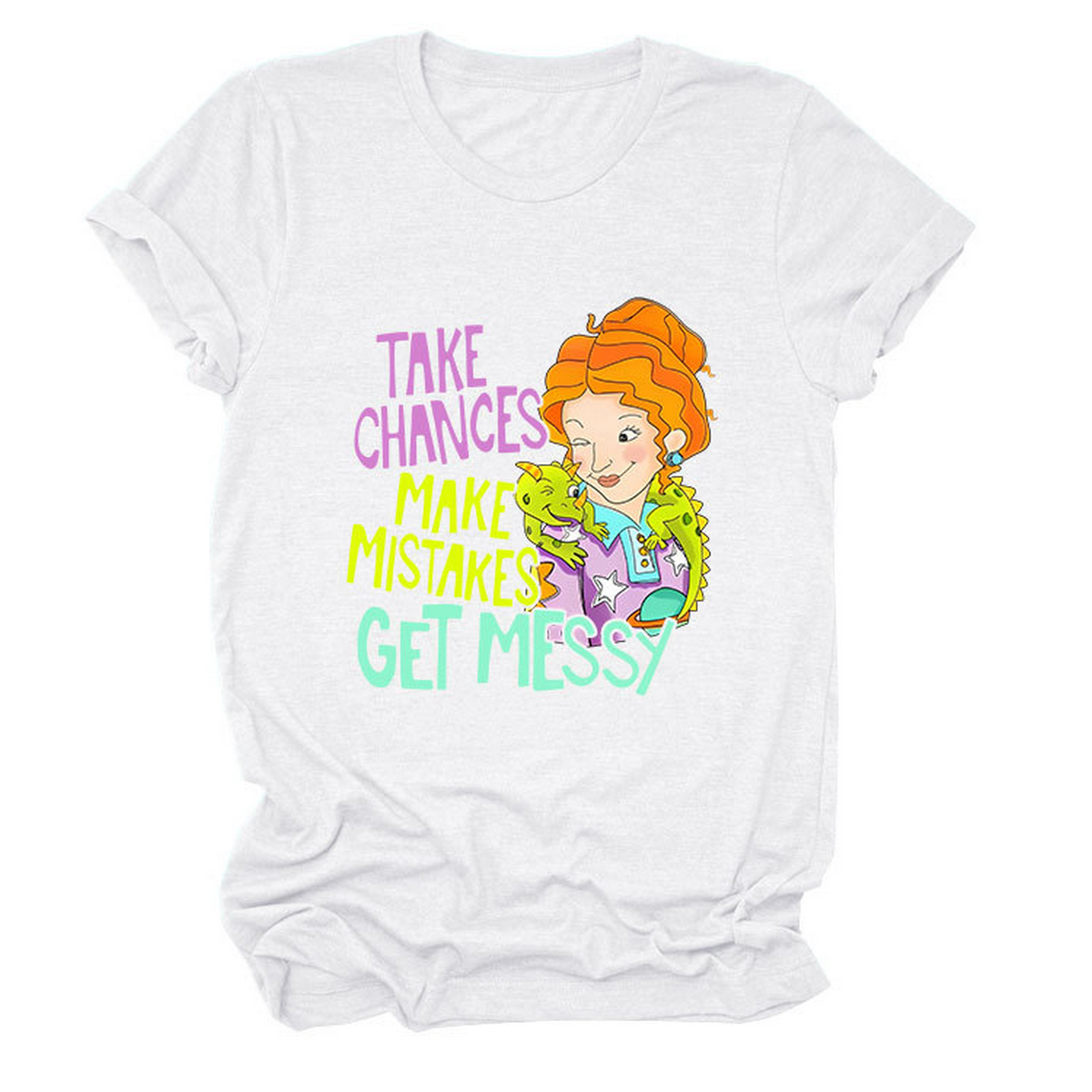 POSITIVE MESSAGE TEE TAKE CHANCES PRINT_CWTTS1484