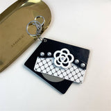 SEASHELL SLIDE MIRROR KEYCHAIN CUTE ACRYLIC CHARM_CWMM6369