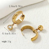 18K GOLD EARRINGS WITH WHITE GEMSTONES_CWMM3661