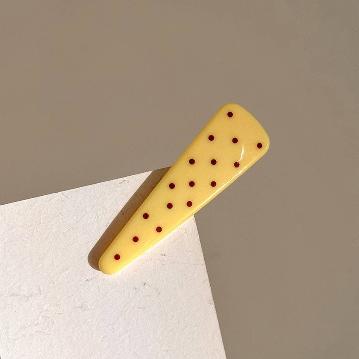 Polkadot Triangle Bangclip Women Duckbillbarrette_Cwaha07786