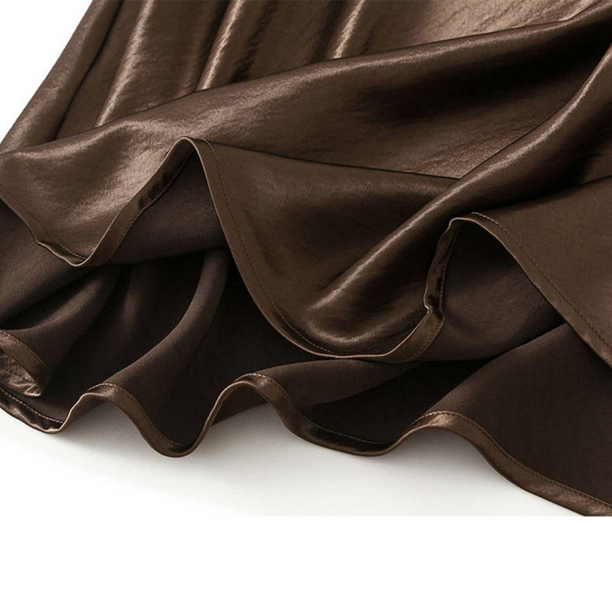 SATIN FISHTAIL MIDI SKIRT WITH SLIMMING FIT_CWBMS0334