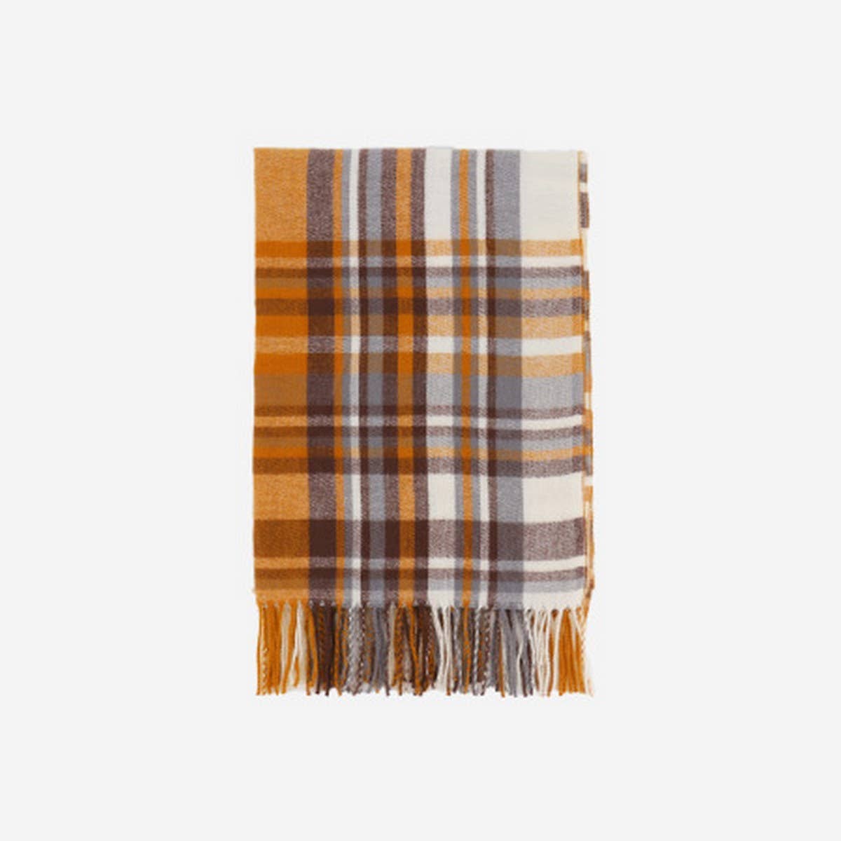Thick Plaid Scarf Long Winter Warm Tassel Shawl_Cwasc1102