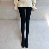 Winter Nude Sheer Leggings Glossy Bare-Leg Look_Cwmm8972