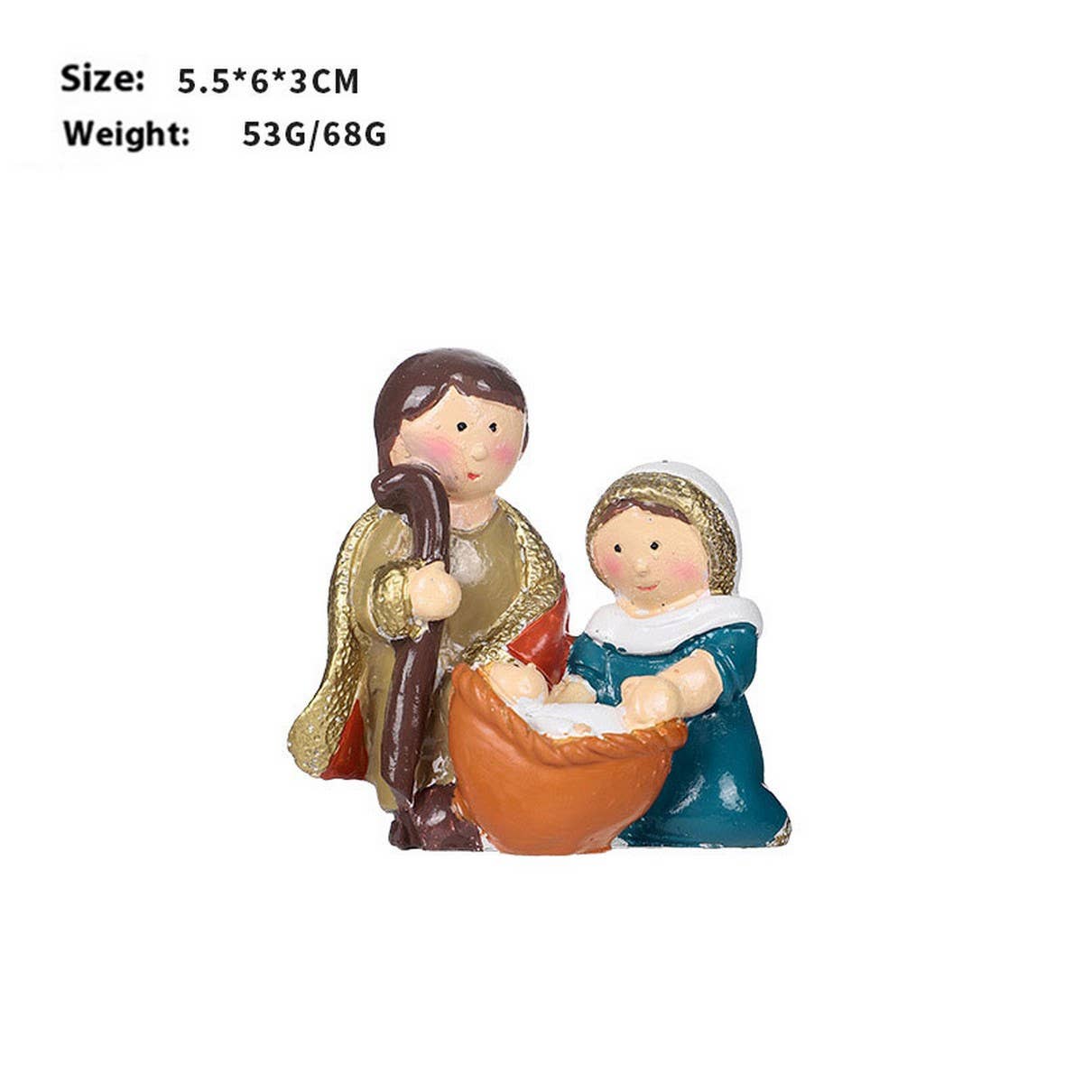 NATIVITY SCENE RESIN CHRISTMAS TABLE DECOR_CWMM9874