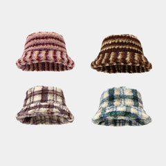 Trendy Plush Bucket Hat For Women Winter_Cwah04619