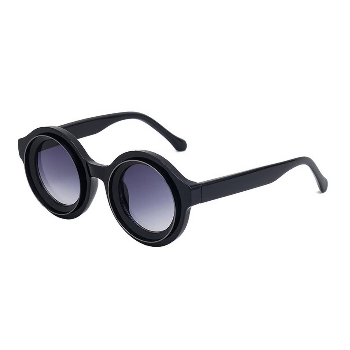 FASHIONABLE HIGH END ROUND FRAME SUNGLASSES_CWASG0657