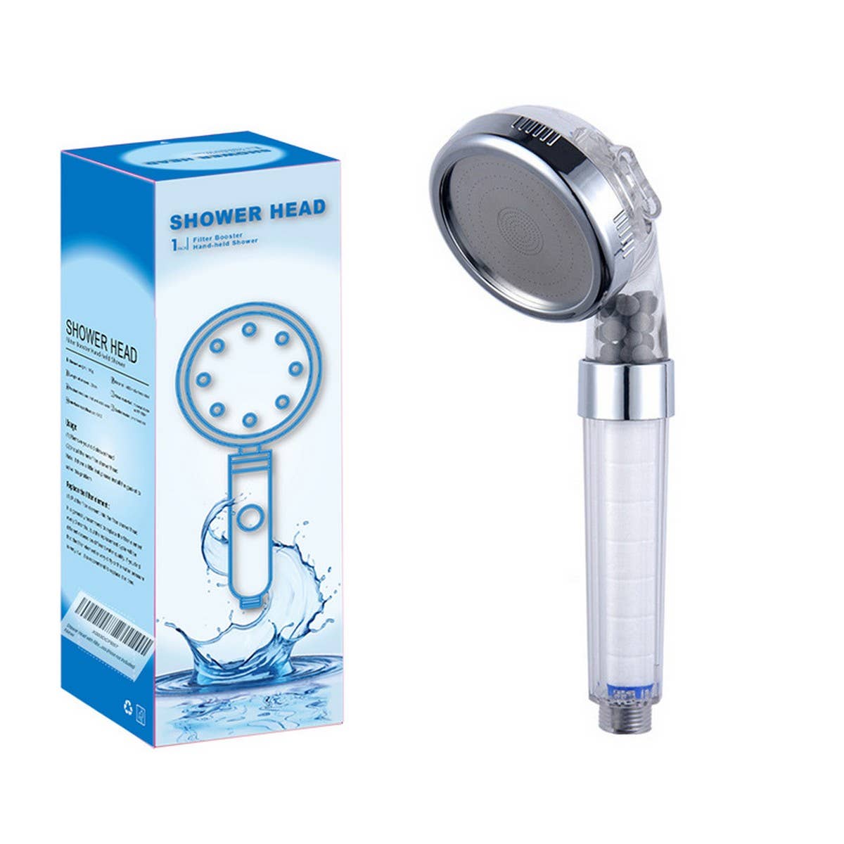 MASSAGESHOWER NEGATIVE ION PRESSURIZED SHOWER HEAD_CWASC1722