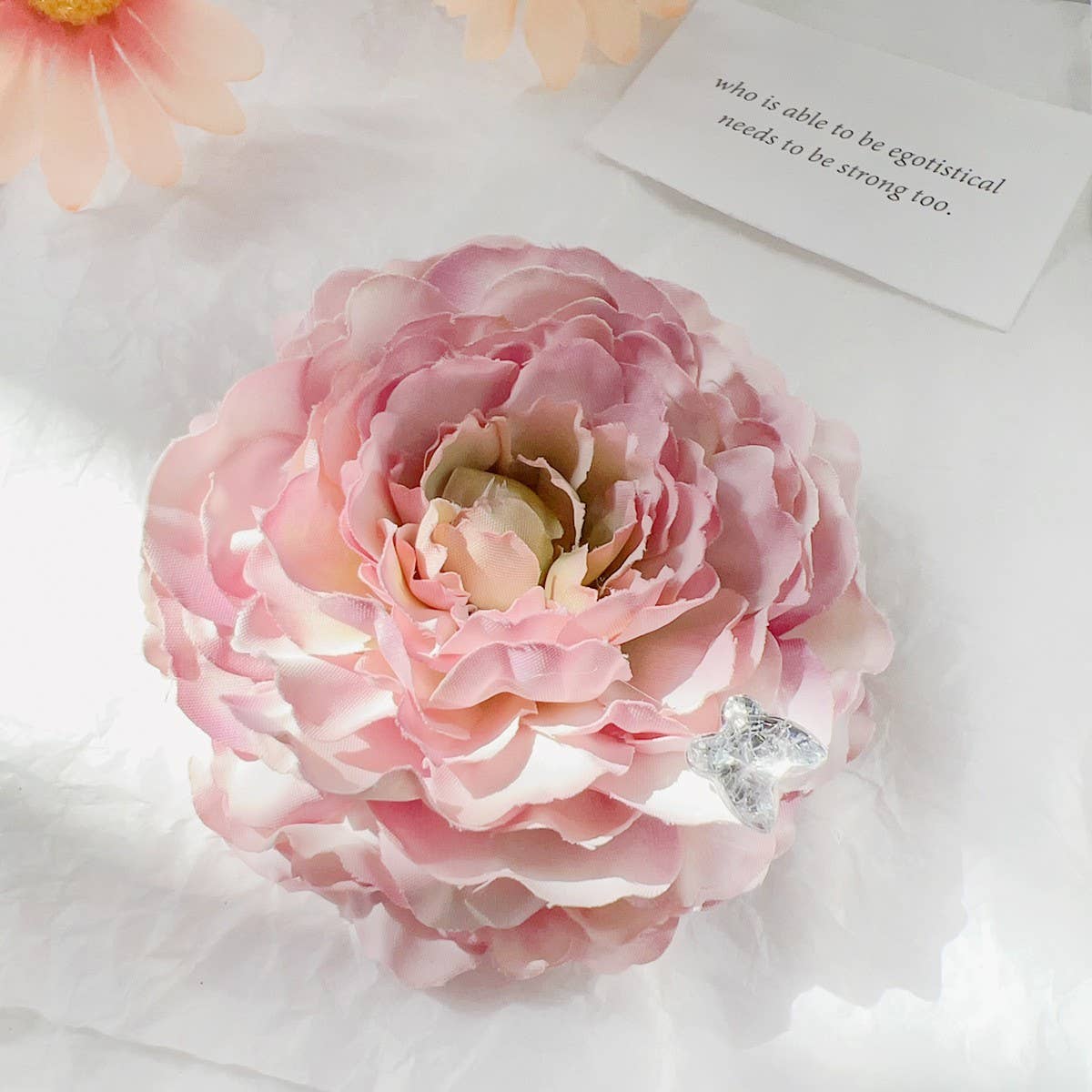 ARTIFICIAL FLOWER ROSE BEAUTIFUL HAIRPIN_CWAHA1506