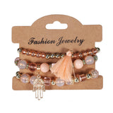 Womens Tassel Handmade Beaded Bracelet