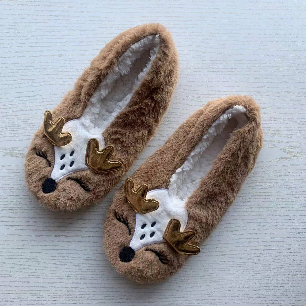 CUTE SOFT SOLED PLUSH HOUSE SHOES FLOOR SHOES_CWMS1185