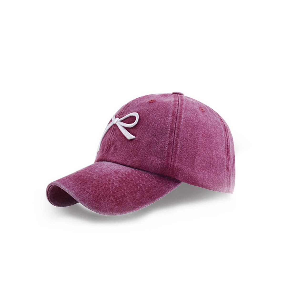 NEW WOMENS BOW EMBROIDERED BASEBALL CAP CWAH1239
