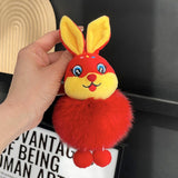 CUTE BUNNY CAR KEYCHAIN BAG PENDANT ACCESSORIES_CWMM2605