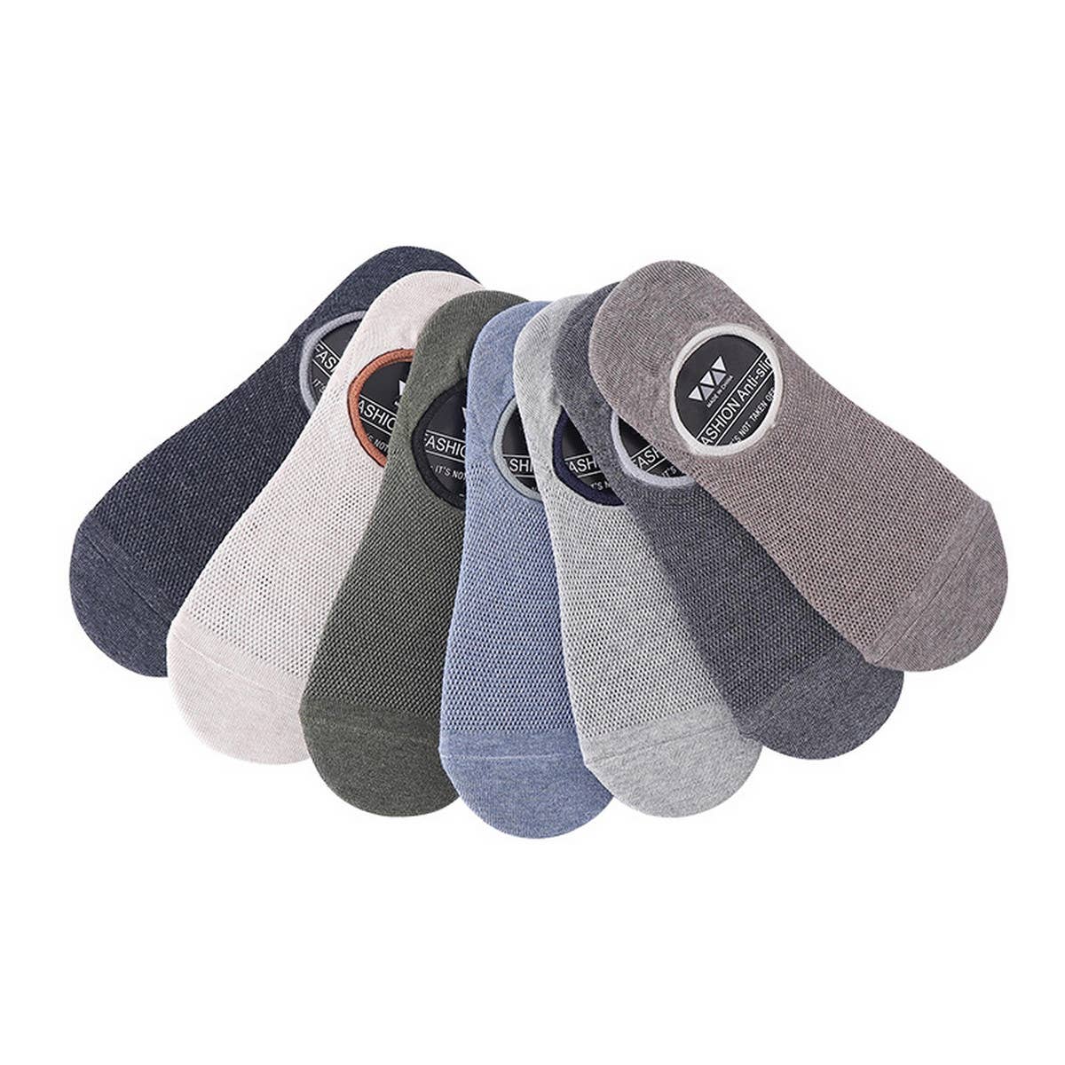 CASUAL SOLID COLOR HOLLOW SOCKS_CWMS0437