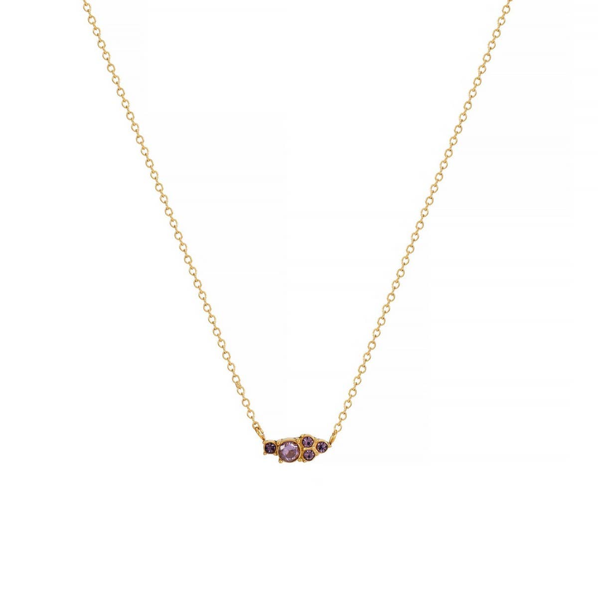 CLASSIC SIMPLE COLORFUL BIRTHSTONE NECKLACE_CWMM5669