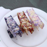 8CM HOLLOW SQUARE HAIRPIN STUDENT SHARK CLIP_CWAHA2616