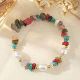 IMITATION PEARL SEMI PRECIOUS STONE BRACELET_CWMM3864