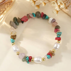 IMITATION PEARL SEMI PRECIOUS STONE BRACELET_CWMM3864