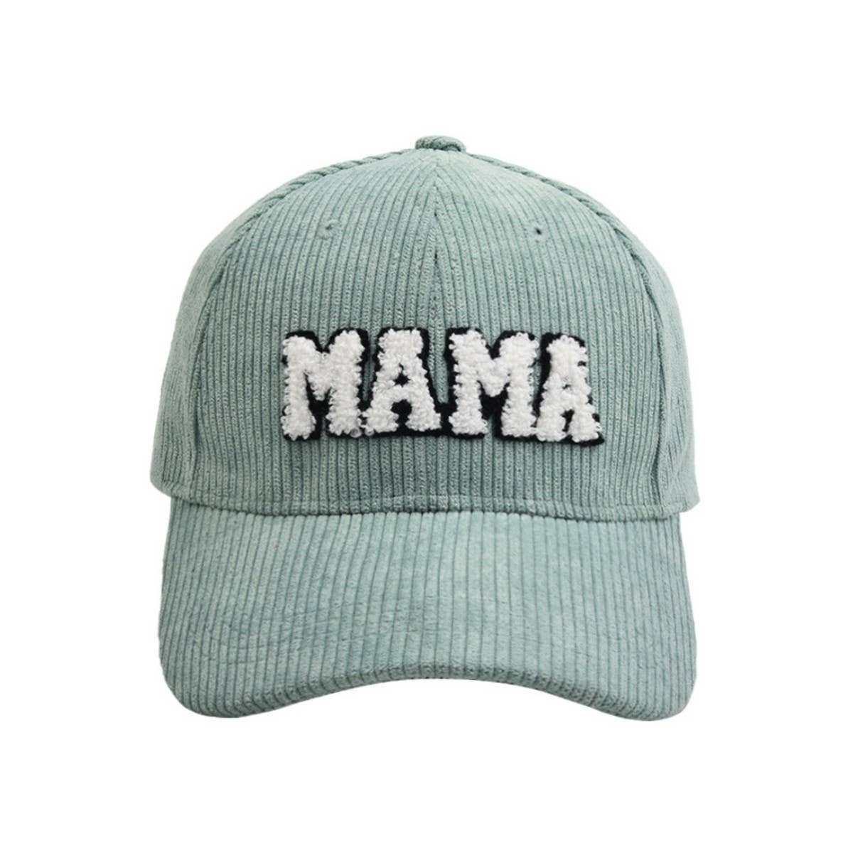 MAMA EMBROIDERED CORDUROY HAT WARM CWAH1218