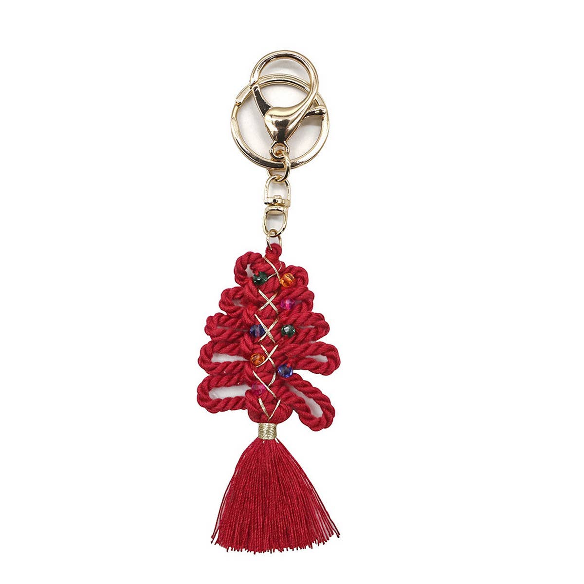 CHRISTMAS HANDMADE TASSEL BRAIDED KEY_CWMM1576