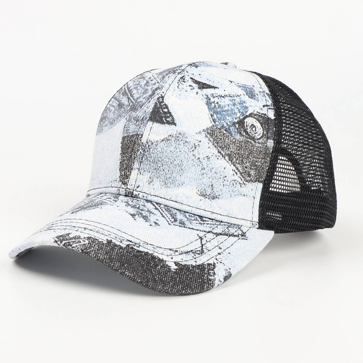 OUTDOOR CAMOUFLAGE GRAFFITI TIE DYE BASEBALL CAP_CWAH1147