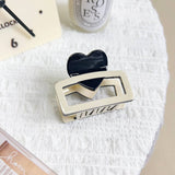 HEART ACETATE HAIR CLAW MINIMALIST CHIC CLIP_CWAHA1596
