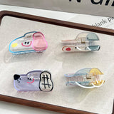 CUTE SMILING DOG TRANSPARENT HAIR CLAW FOR GIRLS_CWAHA6025