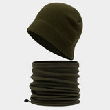 Winter Fleece Hat And Neck Warmer Set Unisex_Cwah04678
