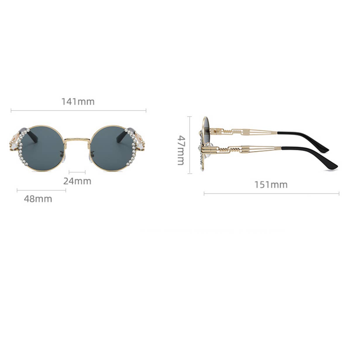 Women Round Frame Sunglasses_Cwasg0222