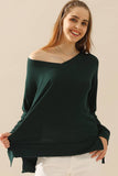 Women Casual V Neck Blouse_Cwttl1407