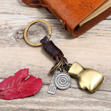 SIMPLE CREATIVE ALLOY GLOVES CAR KEYCHAIN_CWMM4711