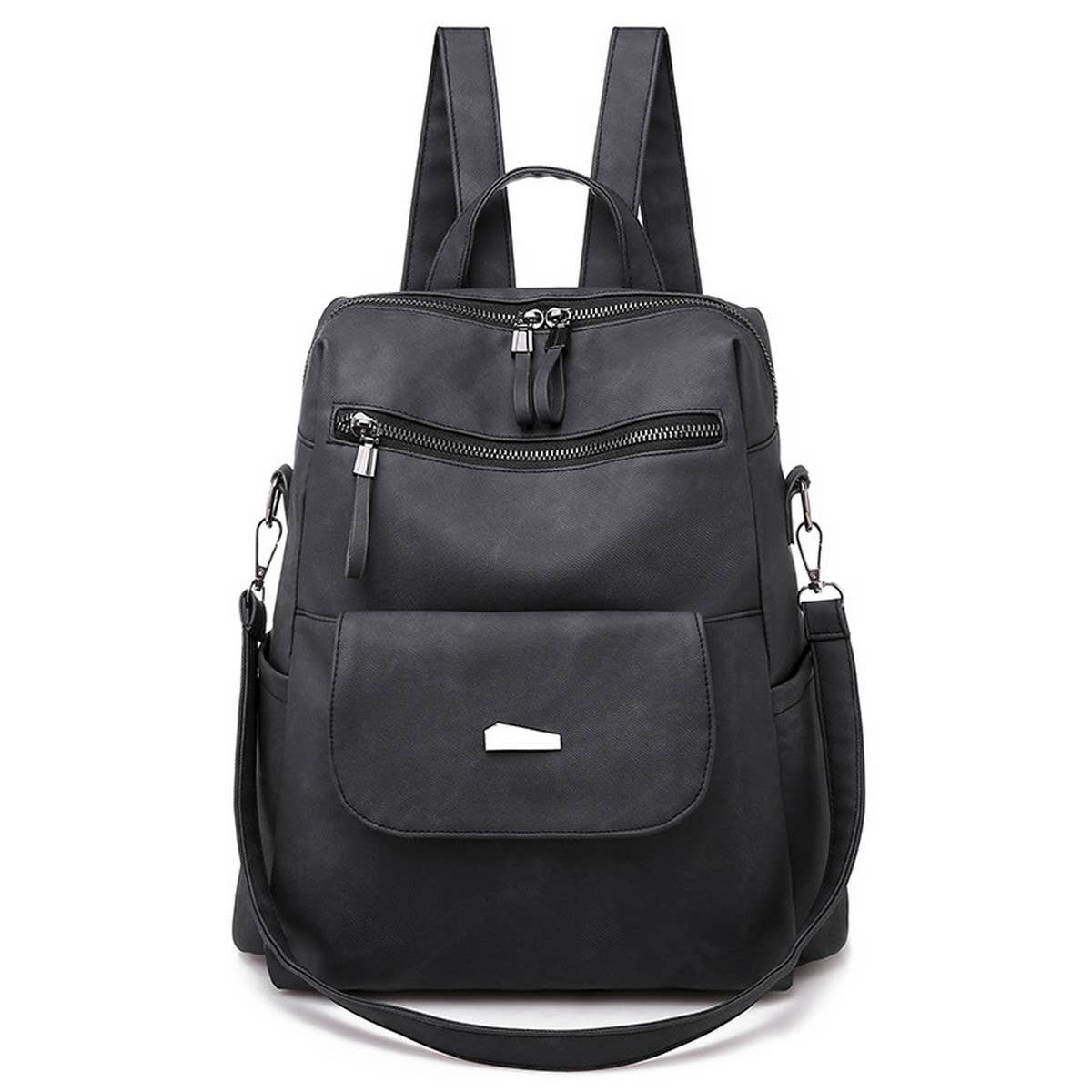 RETRO SOLID COLOR LARGE CAPACITY BACKPACK_CWAB2876