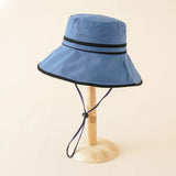 SIMPLE AND ELEGANT SUNSHADE BUCKET HAT_CWAH1422