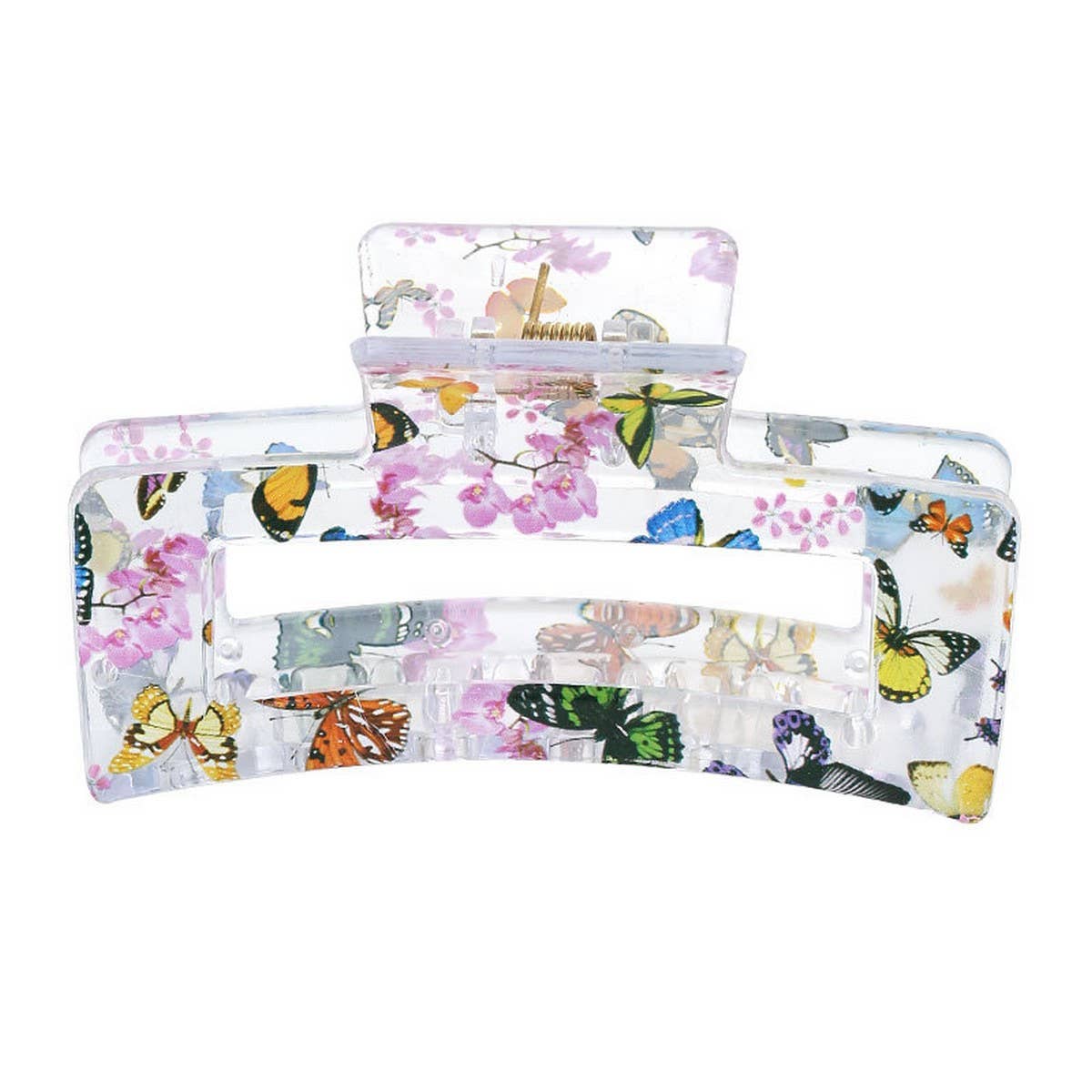 Floral Butterfly Claw Clip Sweet Pastel Hair Grip