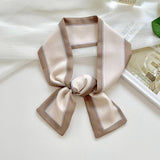LONG THIN RIBBON SCARF PONYTAIL NECK OR PURSE_CWASC0726
