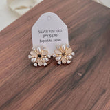 FASHIONABLE FLOWER ZIRCON STUD EARRINGS_CWAJE1333