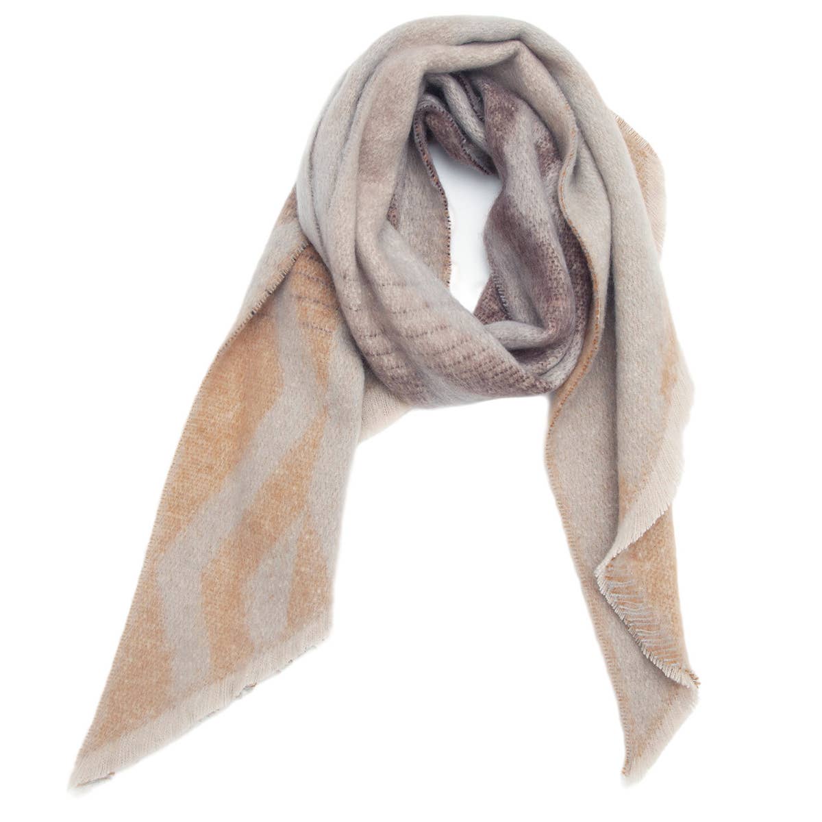 CIRCLE YARN DIAMOND SCARF REVERSIBLE WINTER WRAP_CWASC0122