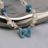 HIGH END BUTTERFLY TEMPERAMENT PEARL NECKLACE_CWAJE3857