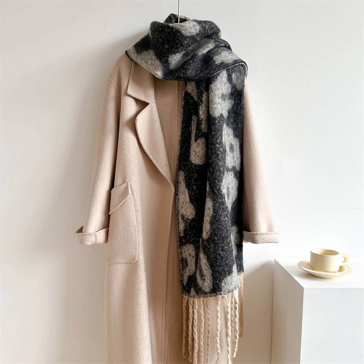 PRINT WINTER SCARF WARM THICK UNISEX SHAWL WRAP_CWASC0972