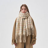 GRADIENT SOFT STRIPED SCARF FOR WINTER_CWASC2322