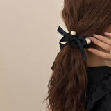Pearl Decoration Scrunchies Elastic Hair Ties_Cwaha07283