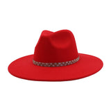 ETHNIC STYLE WOOL BLEND FEDORA HAT MEN WOMEN_CWAH04379